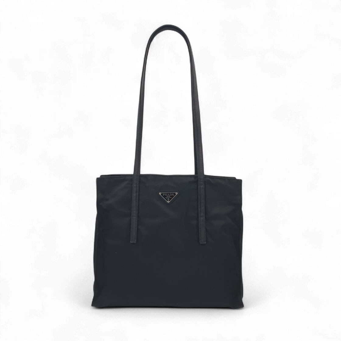 프라다 리나일론 삼각로고 블랙 미듐 숄더백 B6222(Prada Re-Nylon Triangle Logo Black Shoulder Bag B6222)