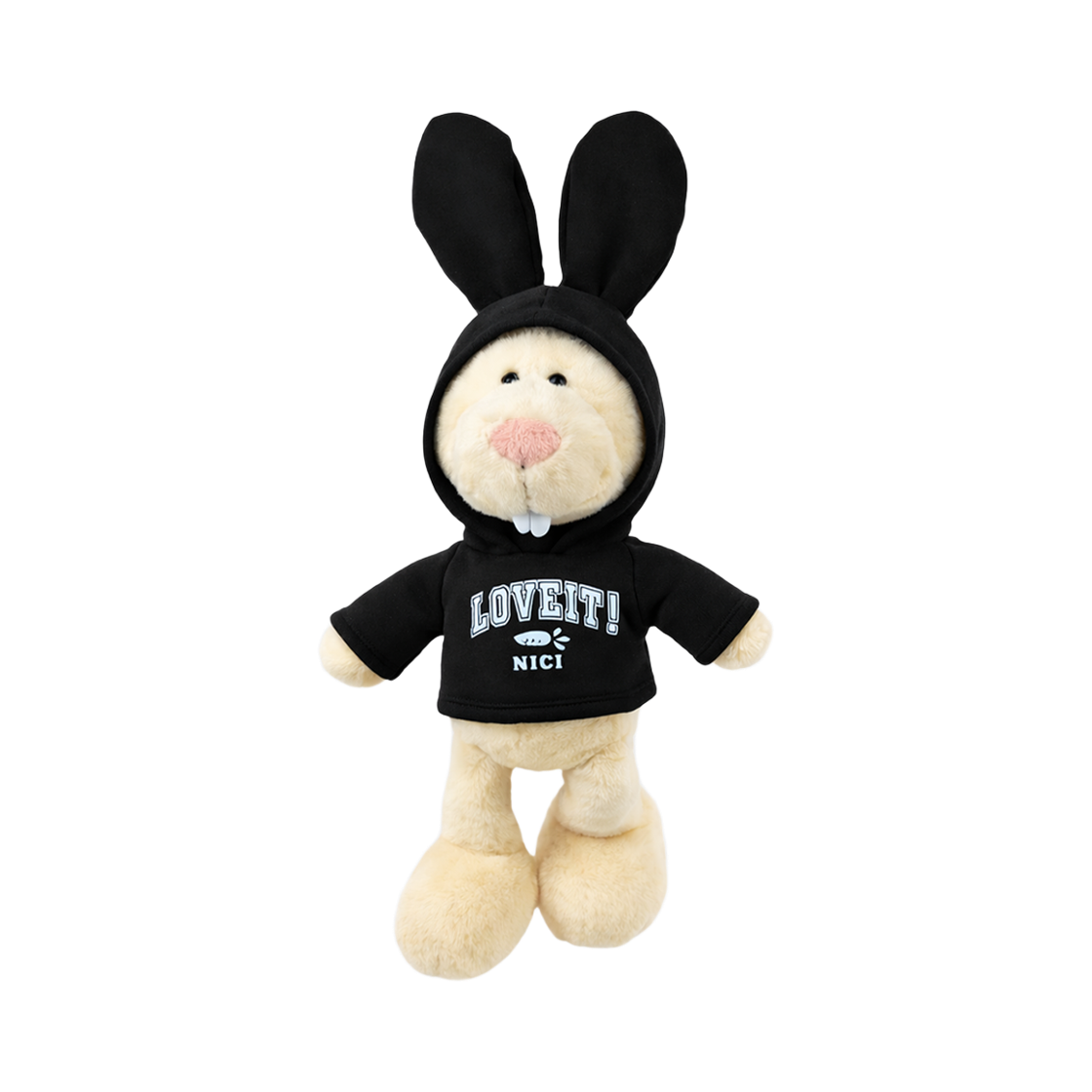 [KREAM 단독] 니키 후디 토끼 인형 25cm([KREAM 단독] NICI Rabbit 25cm dangling with black hoody tee) - 1