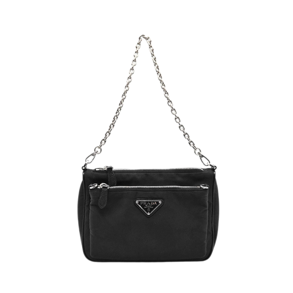 ITPCH6B8SN8O Prada Tessuto Re-Nylon Chain Shoulder and Crossbody Bag (1BH168) L787593
