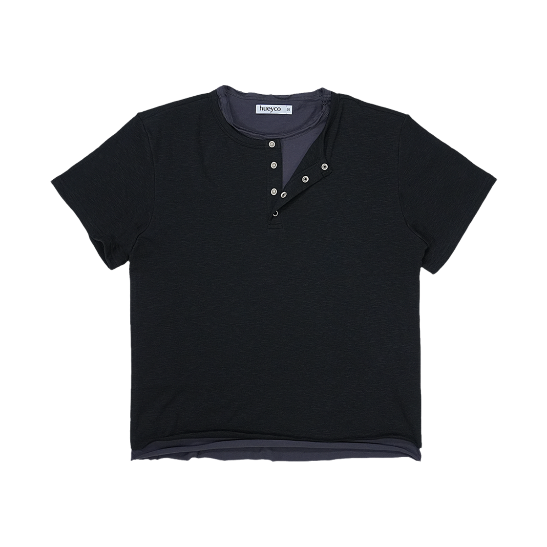 휴이 레이어드 티 블랙(Huey Layered Tee Black)