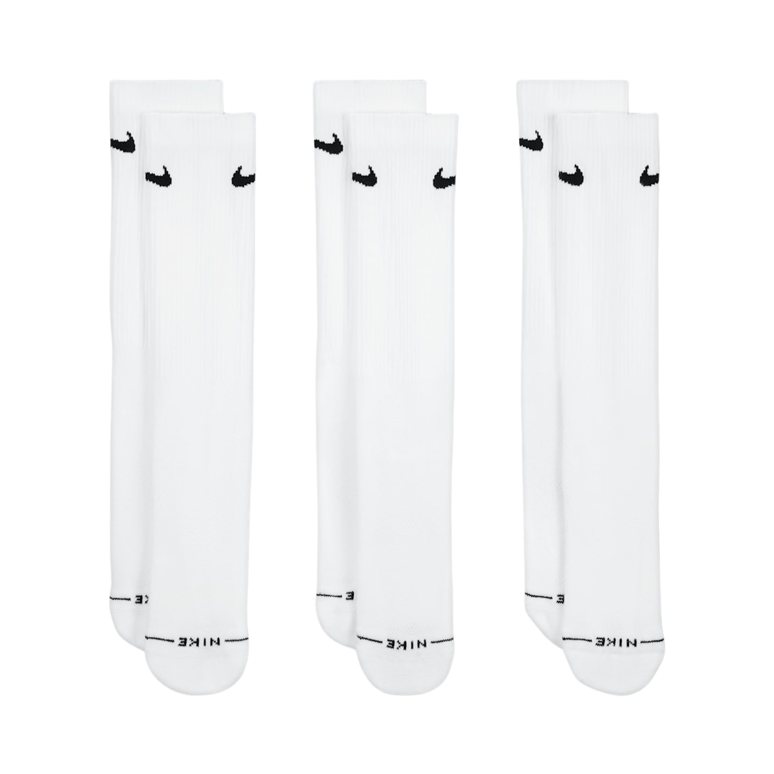 나이키 에브리데이 엘리베이티드 크루 삭스 화이트 (3개입/국내 정식 발매 제품)(Nike Everyday Elevated Crew Socks White (3 Pack/Korean Ver.))