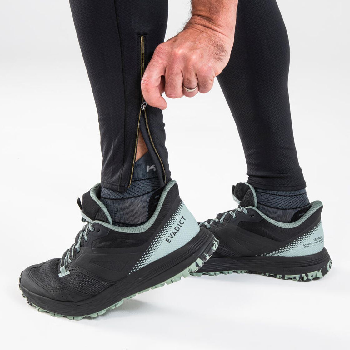 데카트론 남성 트레일 러닝 타이츠 런 드라이 900 블랙(DECATHLON Men's Trail Running Tights Run Dry 900 Black) - 10