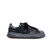 Mihara Yasuhiro Blakey OG Sole Ripped Overdye Canvas Low-Top Sneaker Black