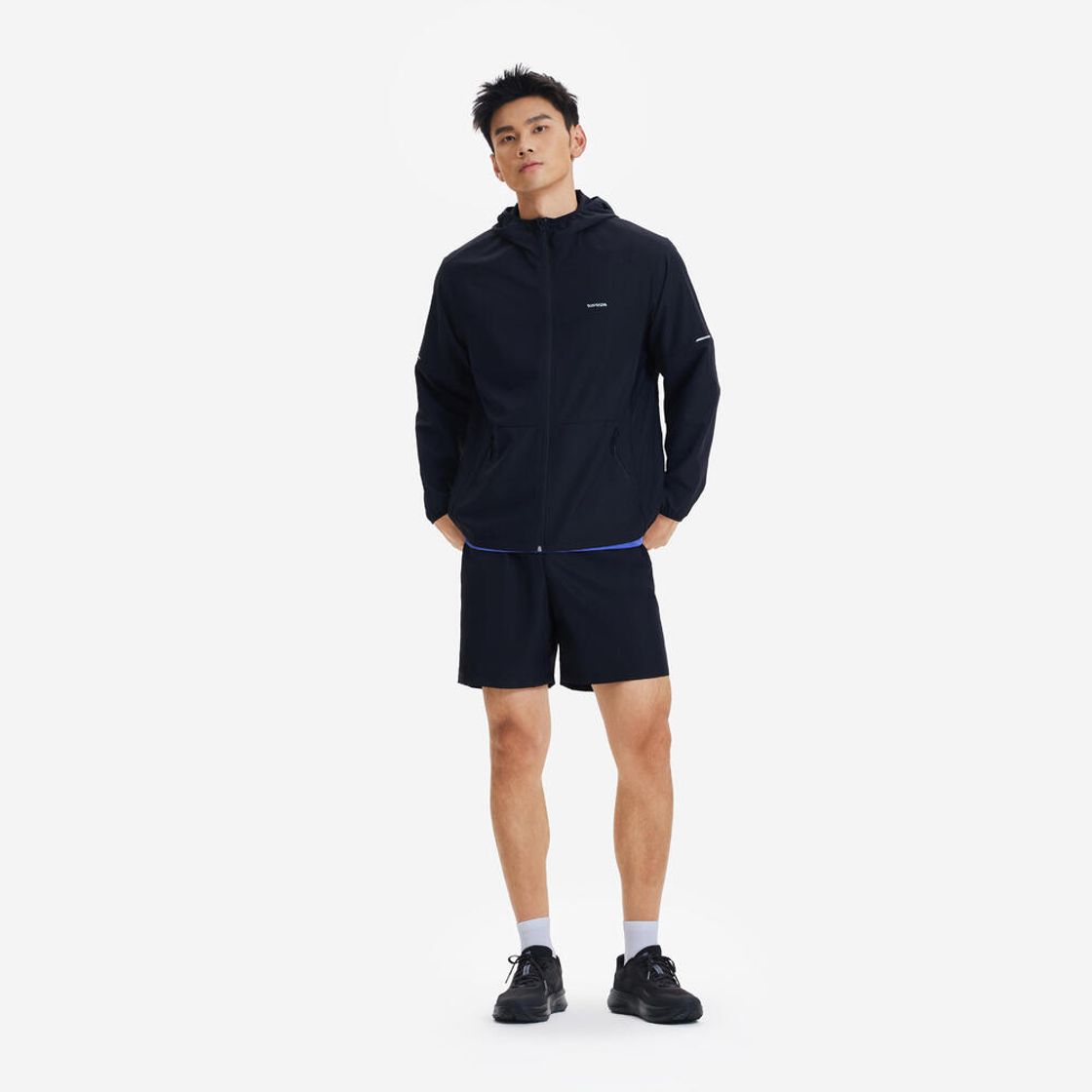 데카트론 남성 러닝 윈드 자켓 런 100 스모크 블랙(DECATHLON Men's Running Wind Jacket Run 100 Smoke Black) - 7
