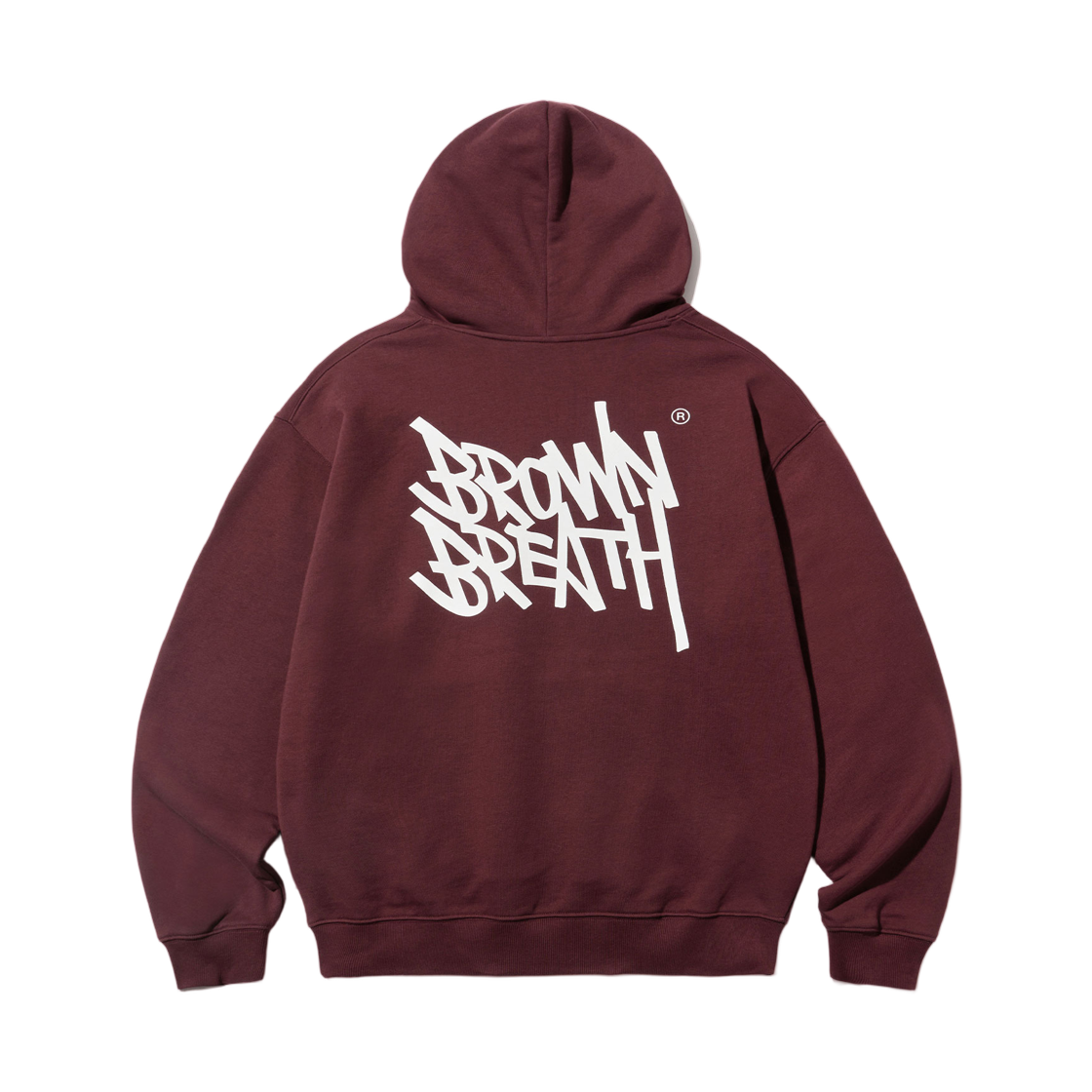 브라운브레스 태그 OG 후드 버건디(Brownbreath Tag OG Hoodie Burgundy)