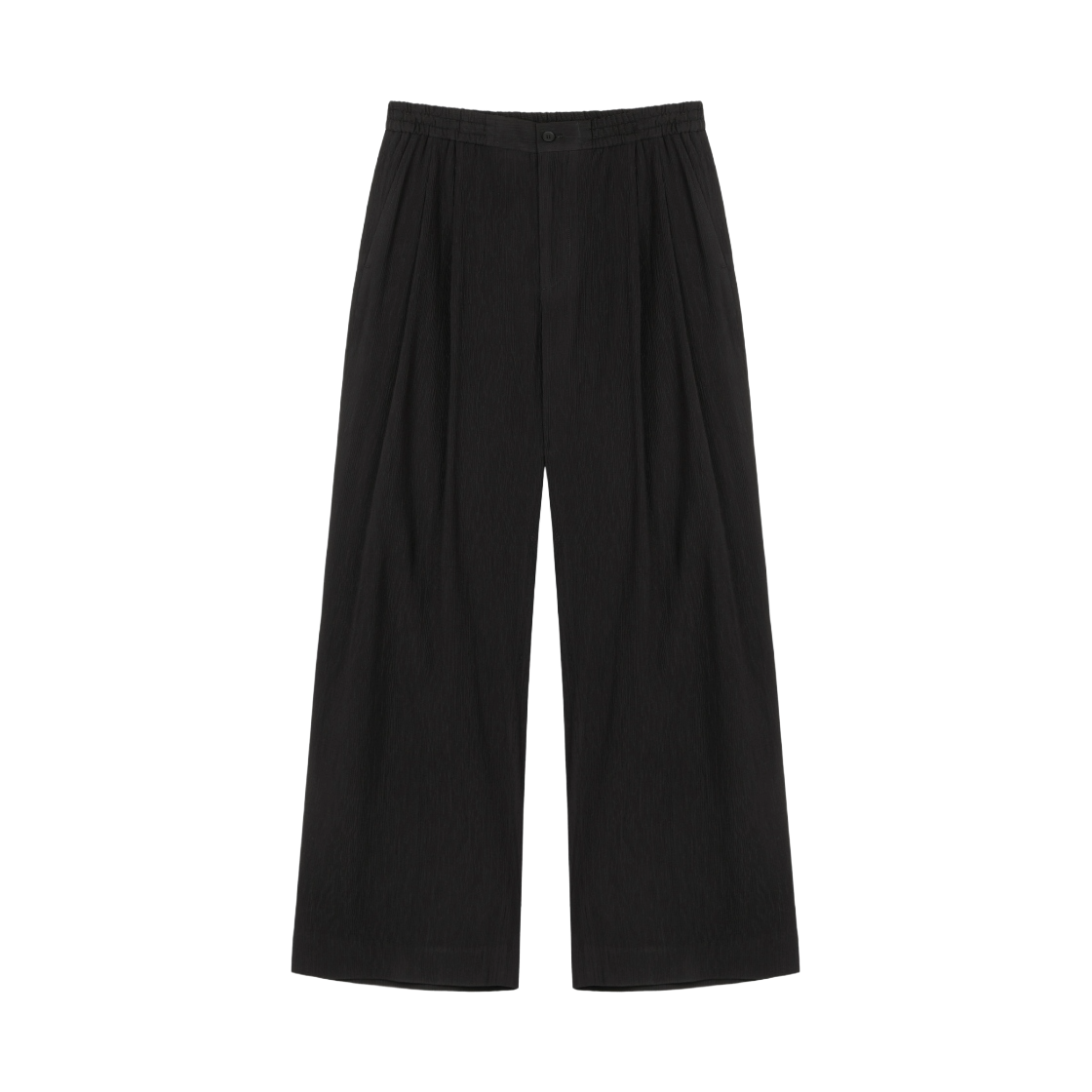티엔지티 키노시타 시어서커 맥시 와이드 팬츠 블랙(TNGT Kinoshita Seersucker Maxi-Wide Pants Black)