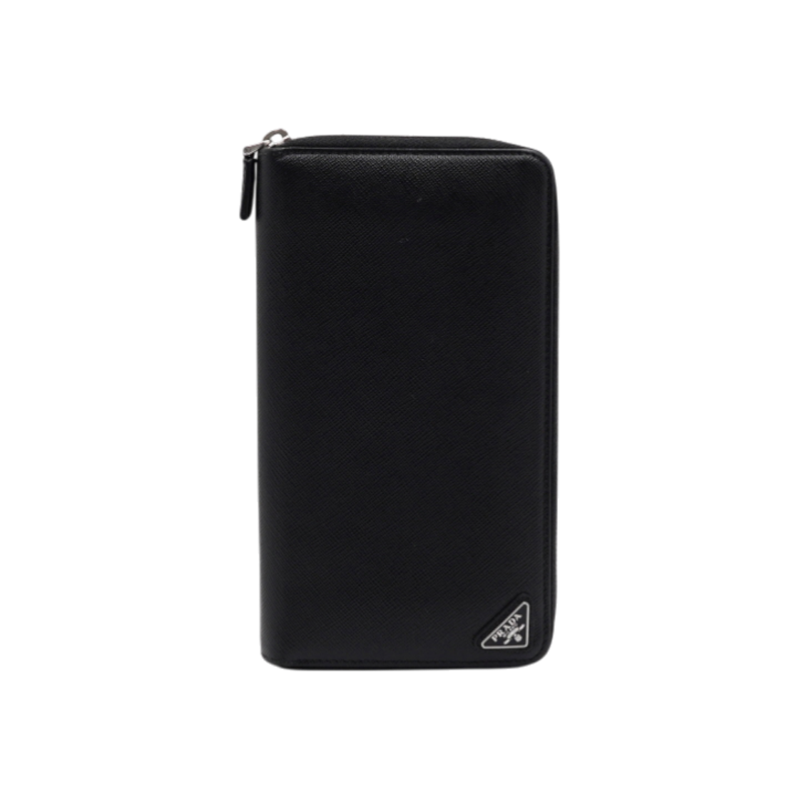 프라다 2ML188 블랙 사피아노 은장 삼각로고 장지갑aa62141(Prada Black Saffiano Triangle Long Wallet)
