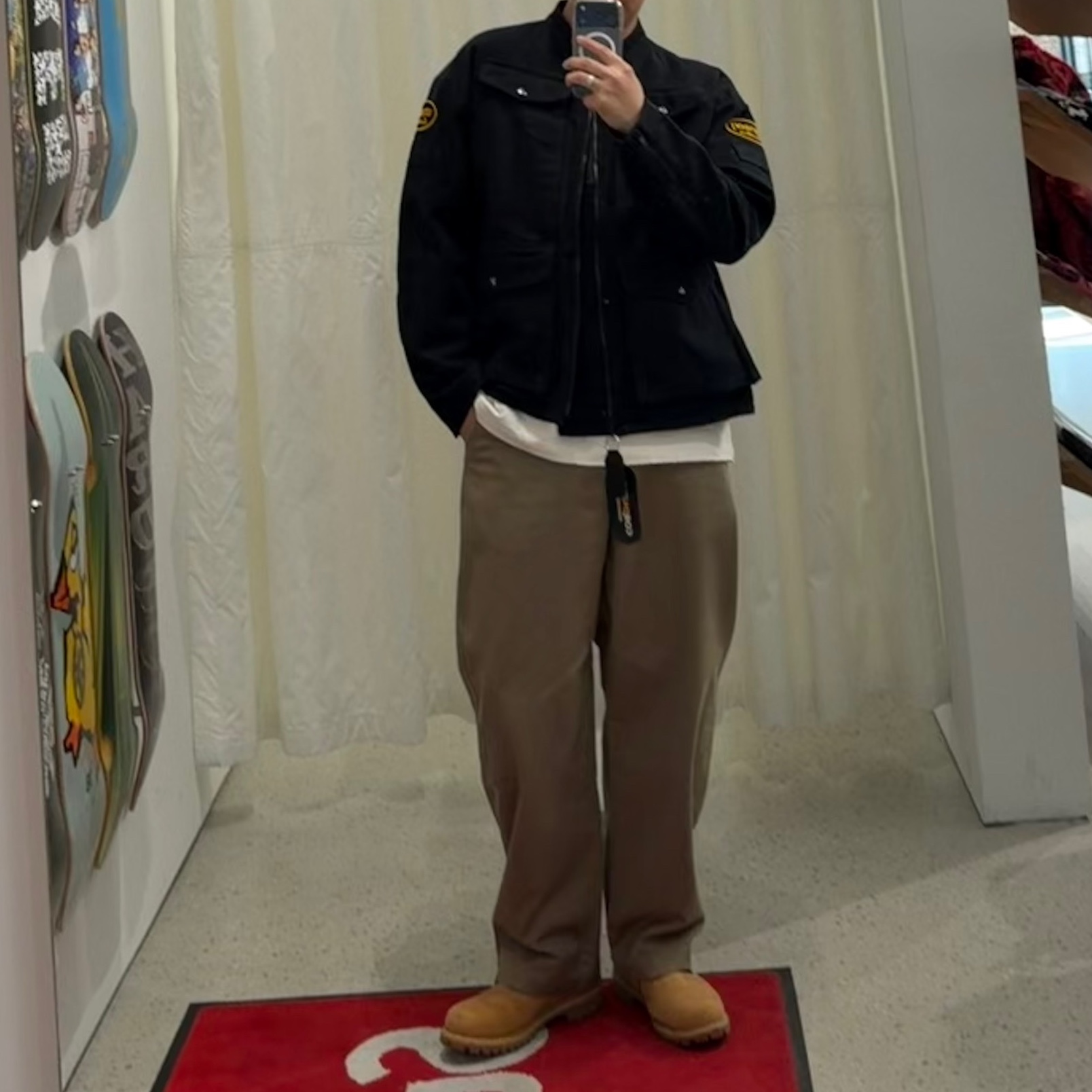 Supreme x Vanson Leathers Cordura Jacket Black - 26SS 착용 스타일 - 3