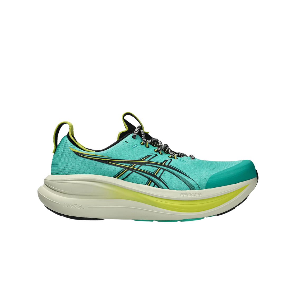1011C216-300 Asics Gel-Nimbus 28 Nature Bathing Aurora Green Black