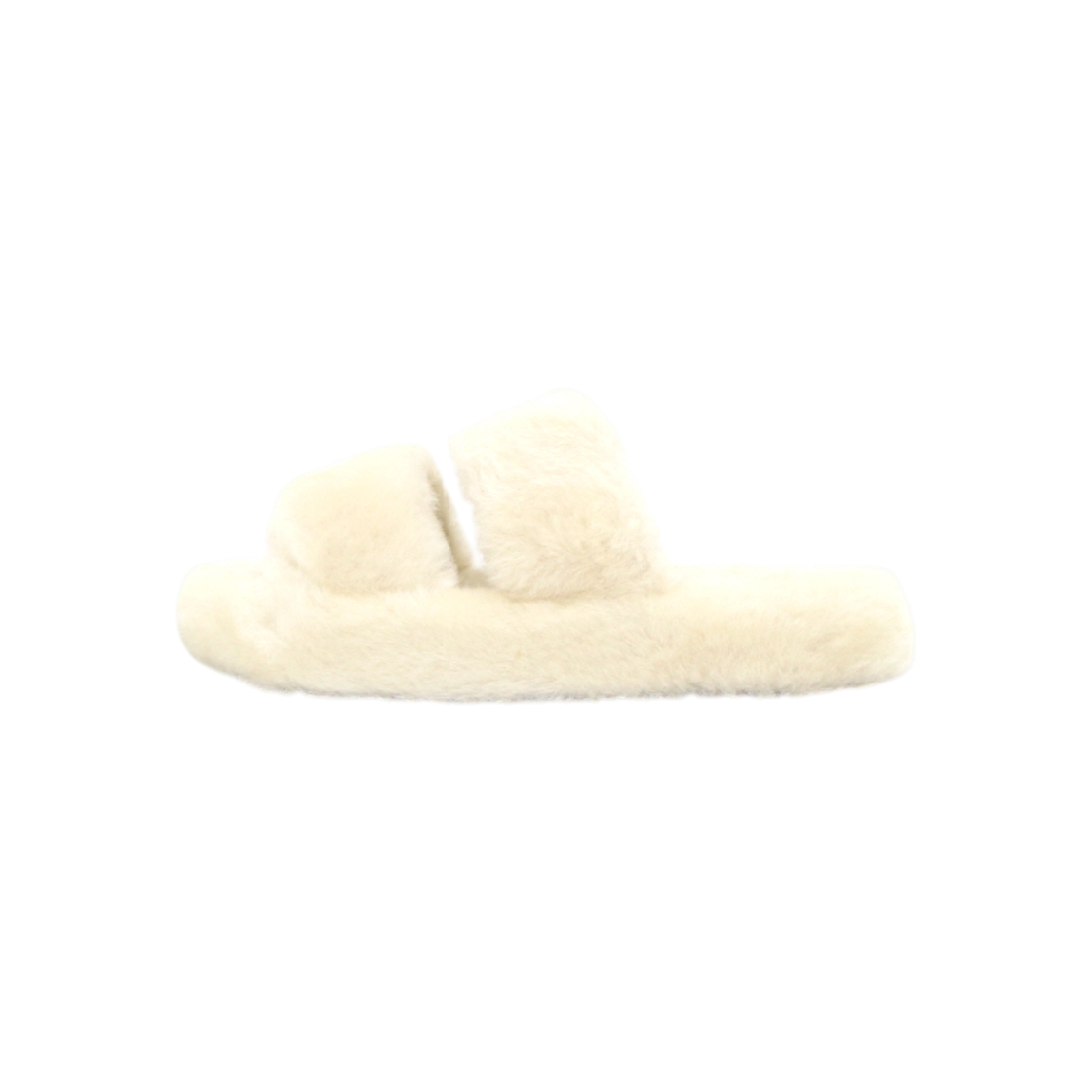 ITTU9IWVFBTE Celine Triomphe Shearling Slide Sandals