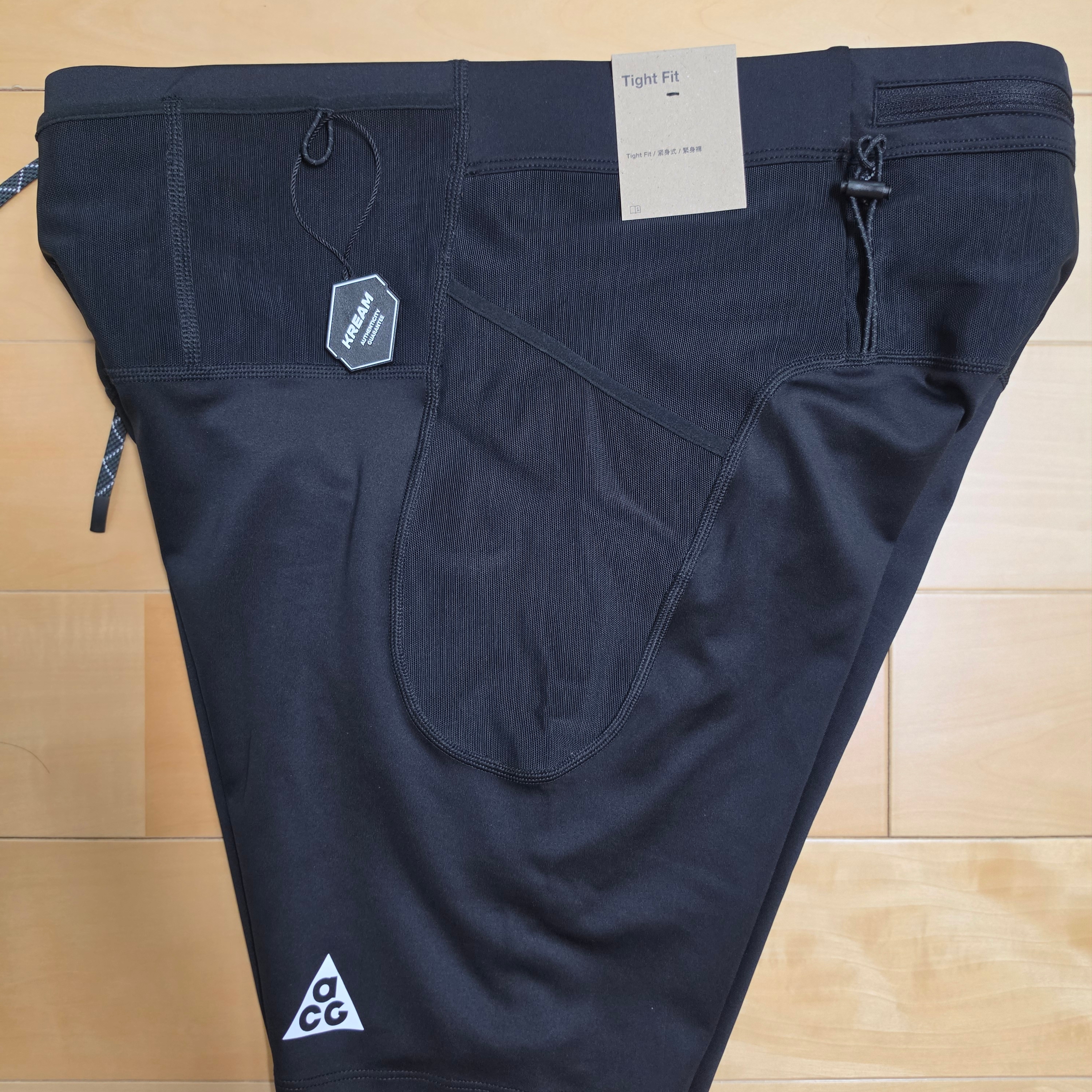 Nike ACG Lava Loops Dri-Fit ADV Half Trail Running Tights Black Summit White - Asia 착용 스타일 - 2