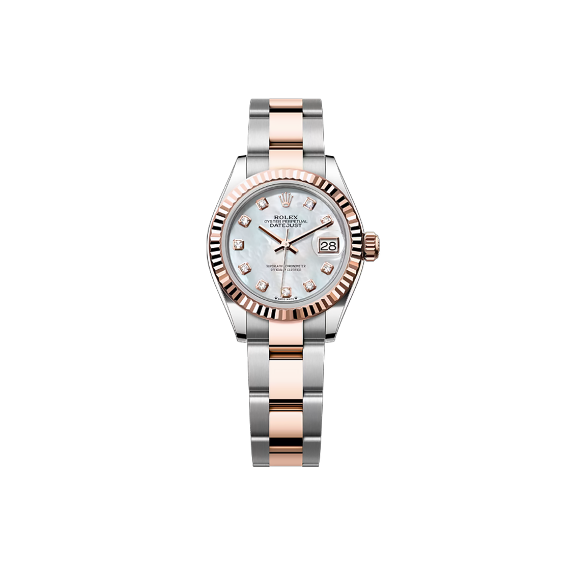 ITNK2GWA5VDP Rolex Datejust 28-279171 Mother of Pearl 10P Oyster No. 7644