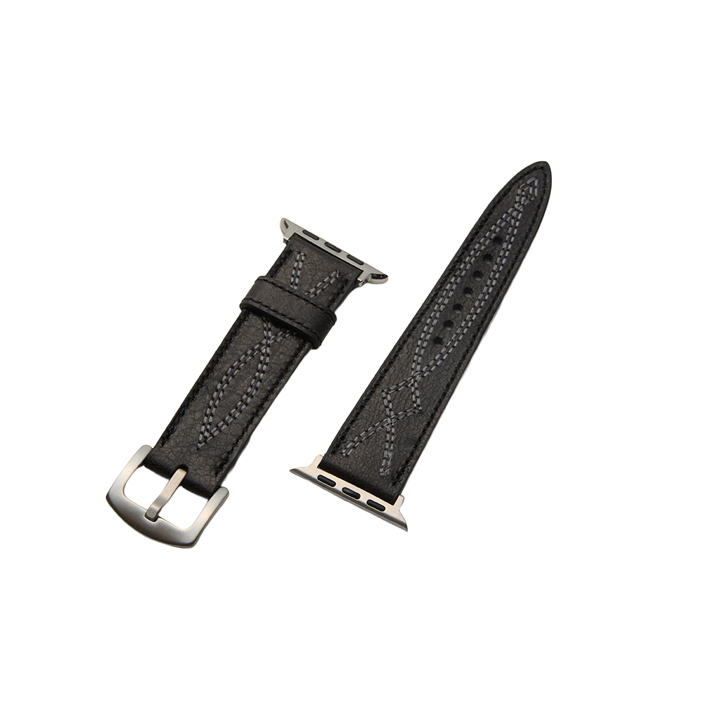 오가프 인피니티 스티치 가죽 스마트워치 스트랩 블랙(Ogarp Infinity Stitch Leather Smartwatch Band Black) - 1