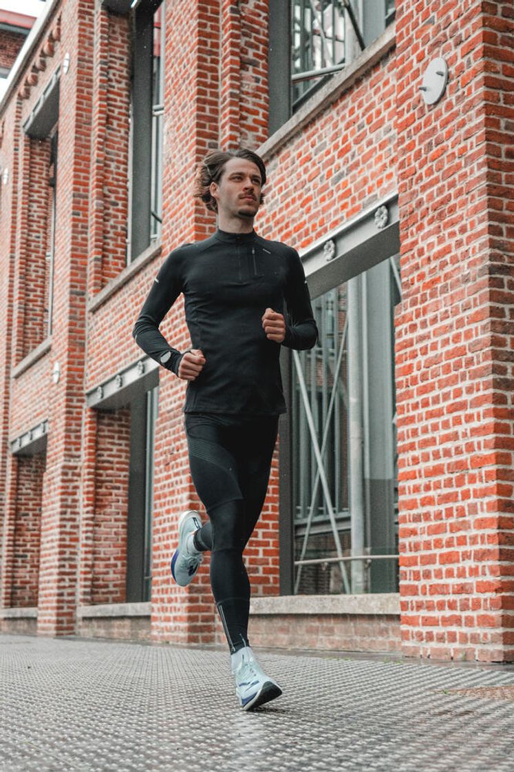 데카트론 남성 하프집 러닝 긴팔 티 런 웜 900 그라파이트 그레이(DECATHLON Men's Half-Zip Running Long-Sleeved T-Shirt Run Warm 900 Graphite Grey) - 8