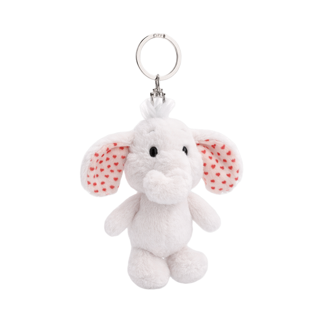 니키 코끼리 리어 키링 10cm([KREAM 단독] NICI Keyholder Love elephant light grey 10cm GREEN) - 1