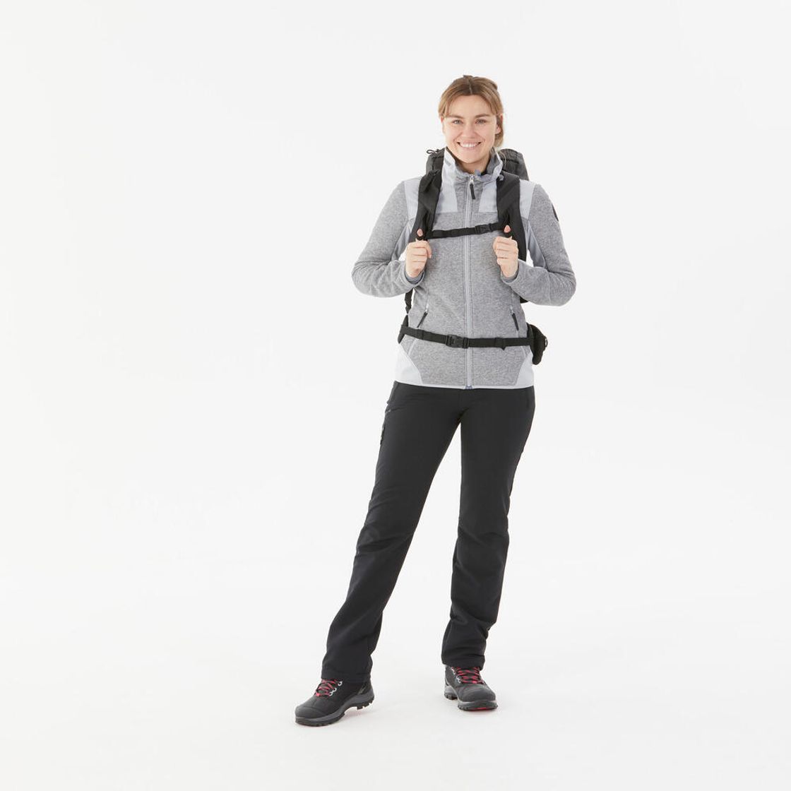데카트론 여성 등산 방한발수 바지 SH500 벤틸레이션 적용 블랙(DECATHLON Women's Warm Water-Repellent Hiking Trousers SH500 Ventilation Black) - 6