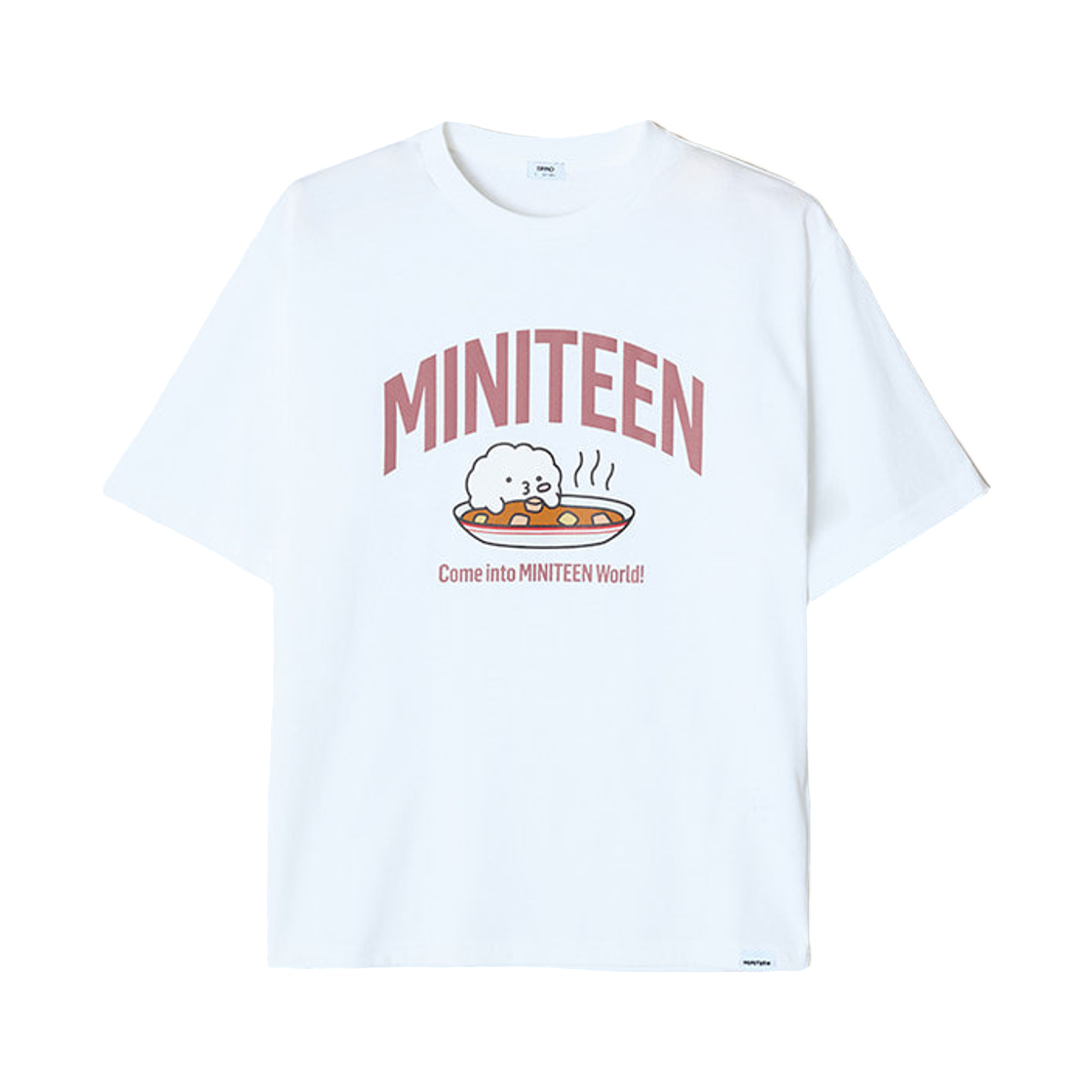 스파오 x 미니틴 숏슬리브 티셔츠 화이트(Spao x Miniteen Short Sleeve T-Shirt White) - 1
