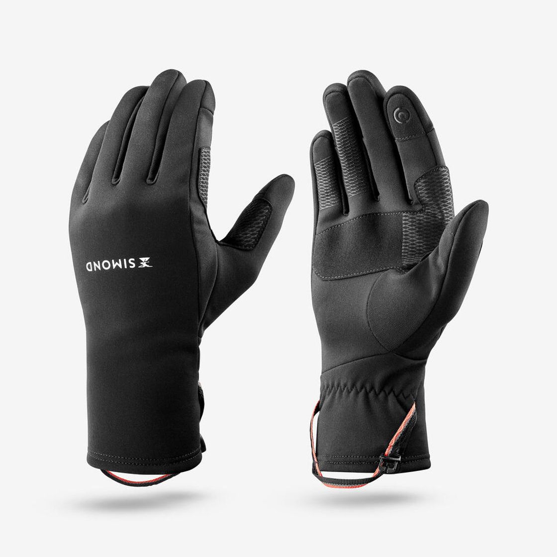 데카트론 백패킹 터치스크린 스트레치 장갑 MT500 스모크 블랙(DECATHLON Backpacking Touchscreen Stretch Gloves MT500 Smoked Black) - 9