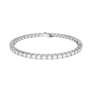 [17% 쿠폰] Swarovski Matrix Tennis Bracelet M Size White Rhodium Plated