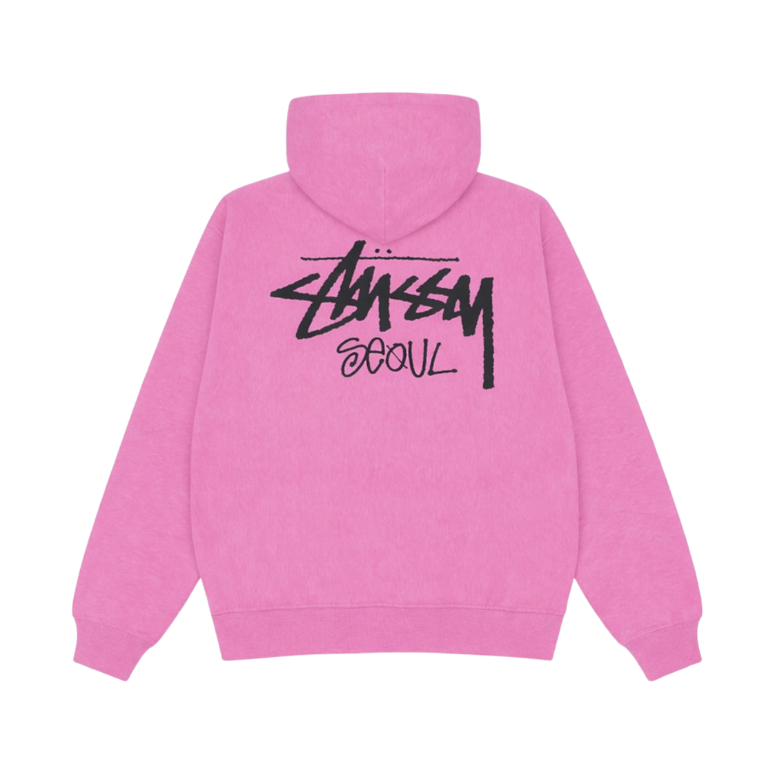 3923980GD Stussy Stock Seoul Hood Garment Dyed Pink