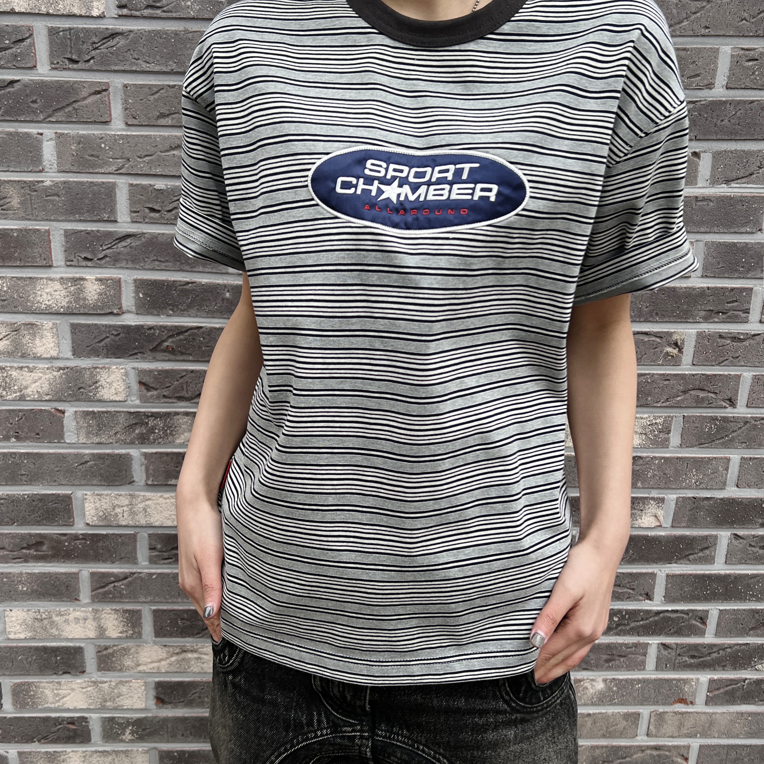 SPORT CHAMBER Capsule T-shirt GRAY 착용 스타일 - 3