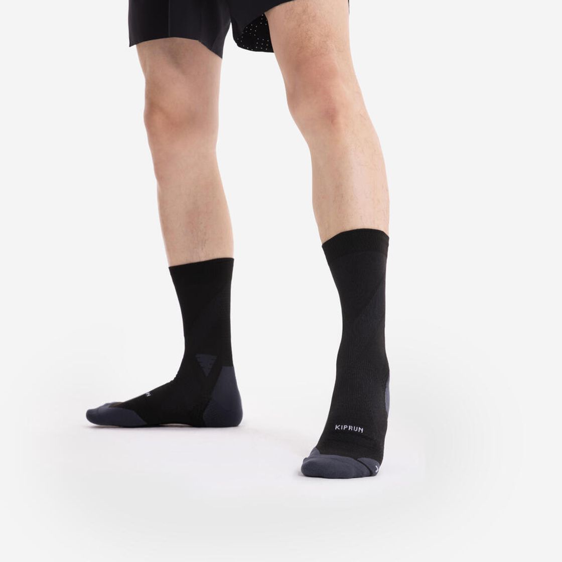 데카트론 러닝 장목 스트랩 양말 1켤레 런 900 스모크 블랙(DECATHLON Running High-Cut Strap Socks 1 Pair Run 900 Smoked Black) - 8