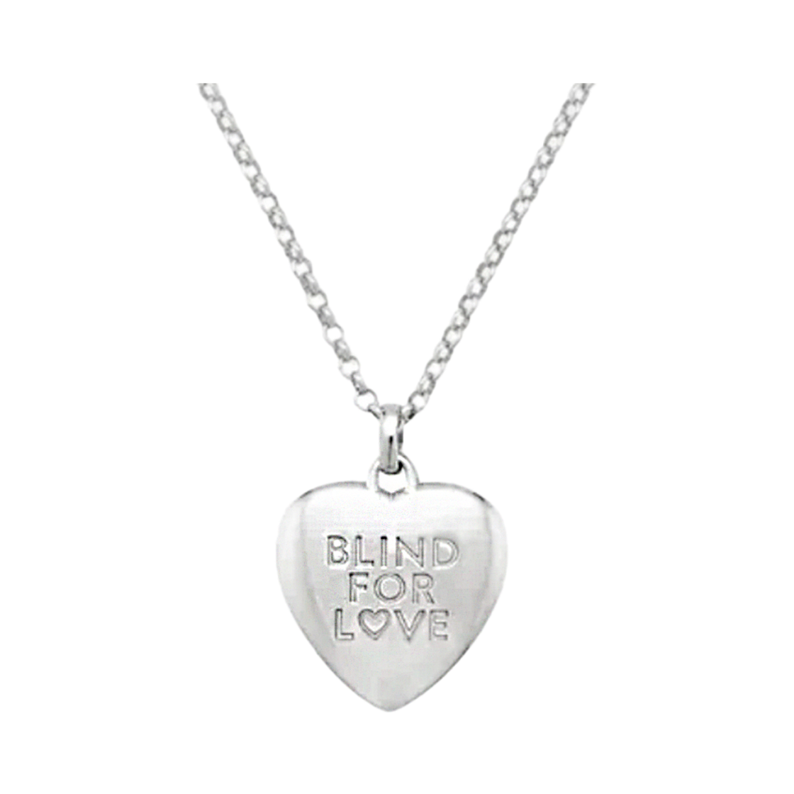 YBB843589001 [25% 쿠폰] Gucci Blind for Love Pendant Necklace 925 Sterling Silver