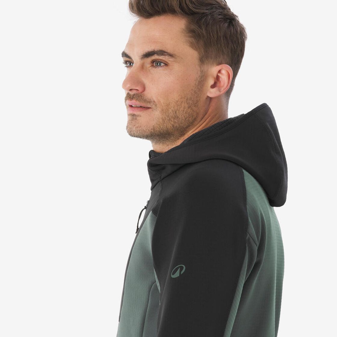 데카트론 남성 등산 플리스 재킷 스트레치 MH500 스모크 그린(DECATHLON Men’s Mountain Hiking Stretch Fleece Jacket MH500 Smoke Green) - 7