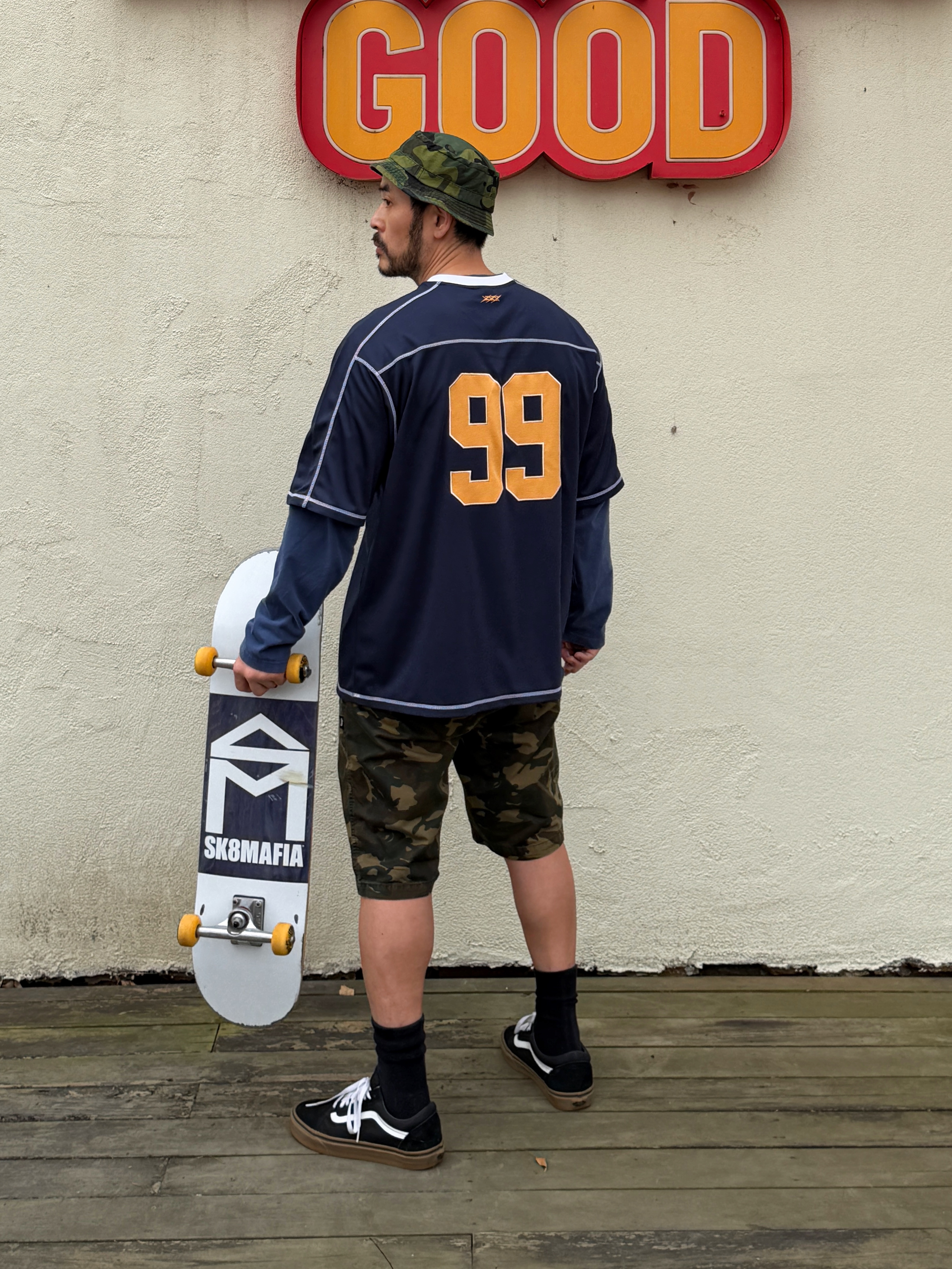 Vans Old Skool Black Gum 착용 스타일 - 4