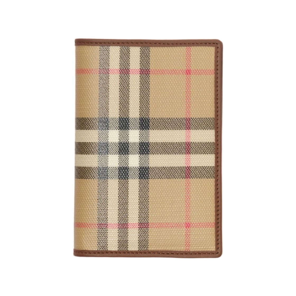 8129976 Burberry Check Folding Card Case Archive Beige
