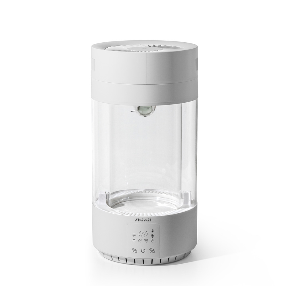 신일 3.5L 대용량 유리 물멍 가열식 가습기 신생아 아기 가습기 화이트(SHINIL 3.5L Steam Humidifier with Stainless Tank, Mood Light Display SUH-CV600ZA) - 3