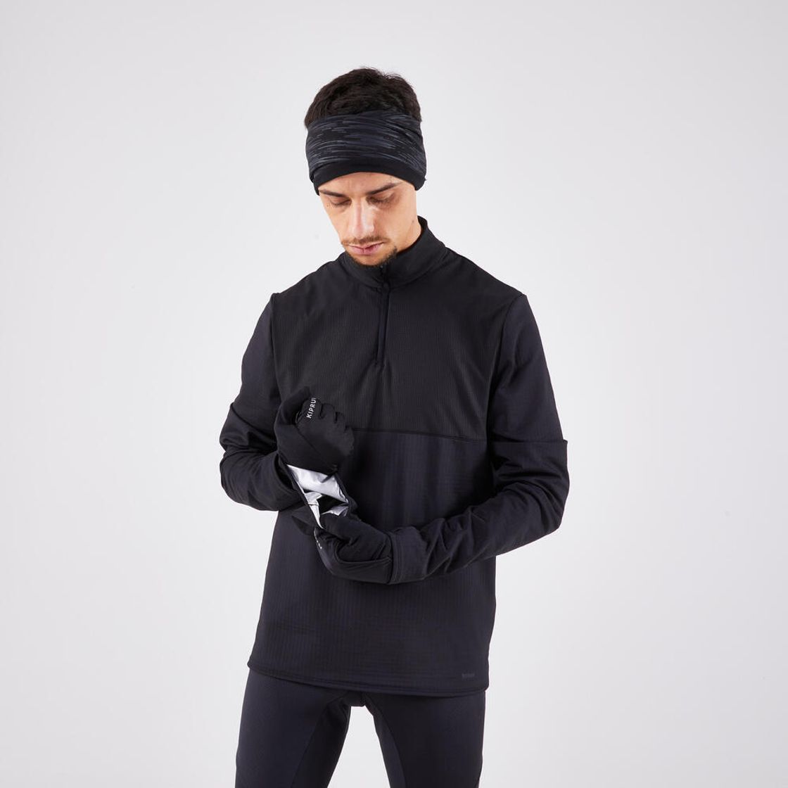 데카트론 러닝 장갑 에볼루티브 V2 스모크 블랙(DECATHLON Running Gloves Evolutive V2 Smoked Black) - 4