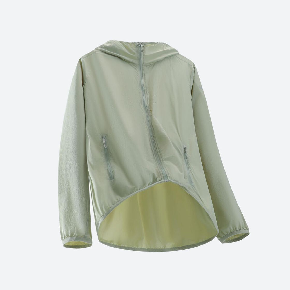 데카트론 여성 하이킹 윈드 자켓 헬륨 100 세이지 그린(DECATHLON Women's Hiking Wind Jacket Helium 100 Sage Green) - 3