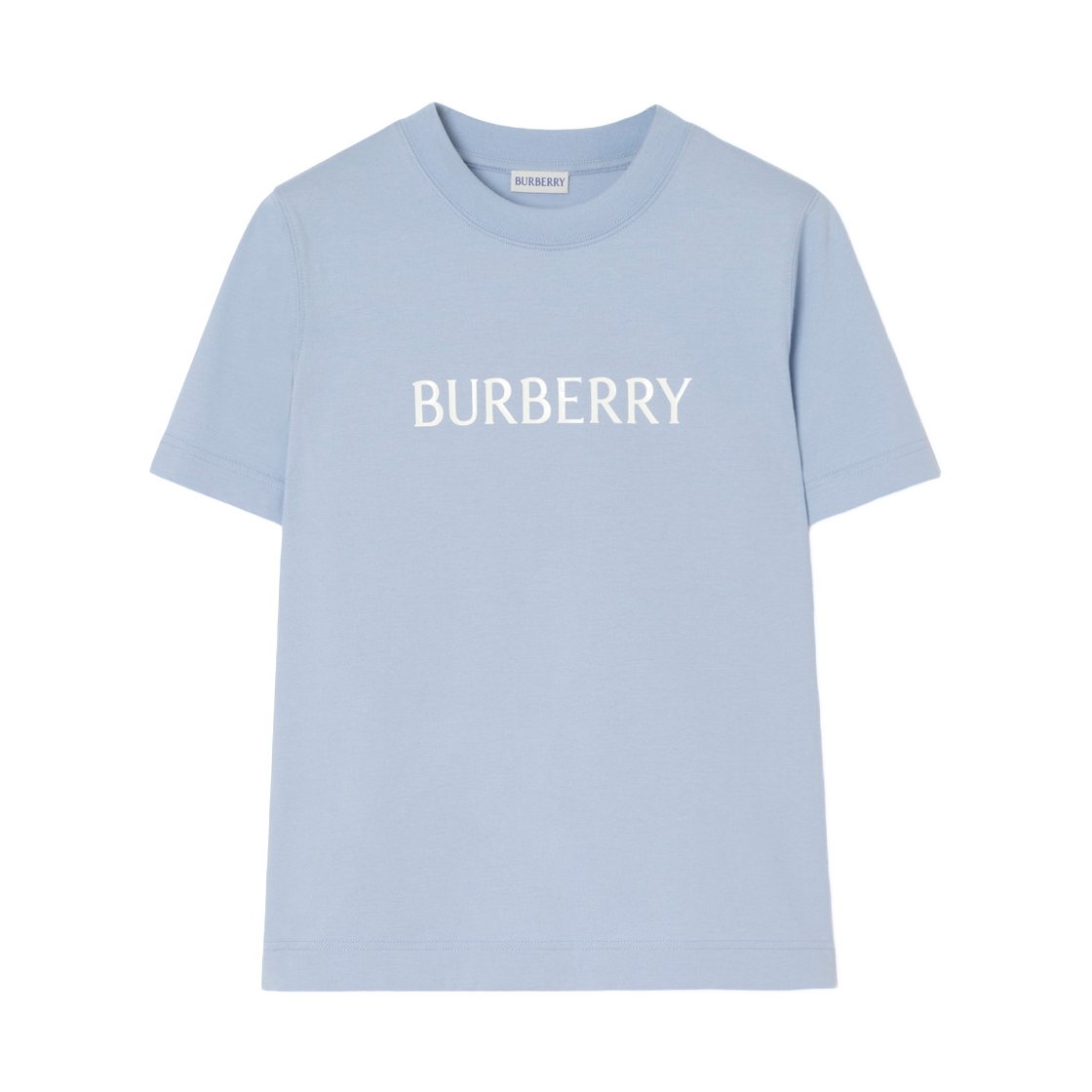 8127260 (W) Burberry Logo Cotton T-Shirt Sunbleached Blue