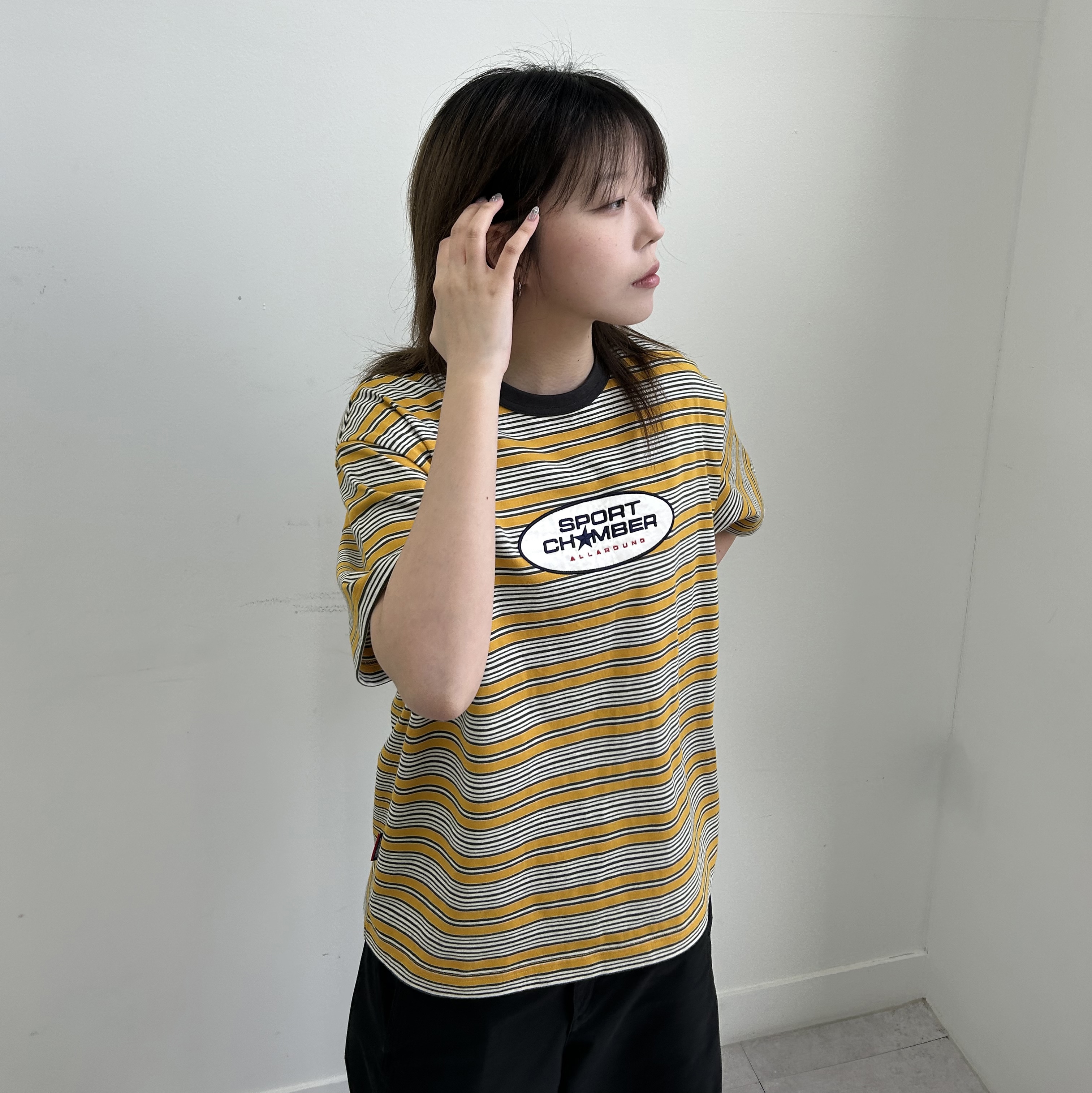 SPORT CHAMBER Capsule T-shirt YELLOW 착용 스타일