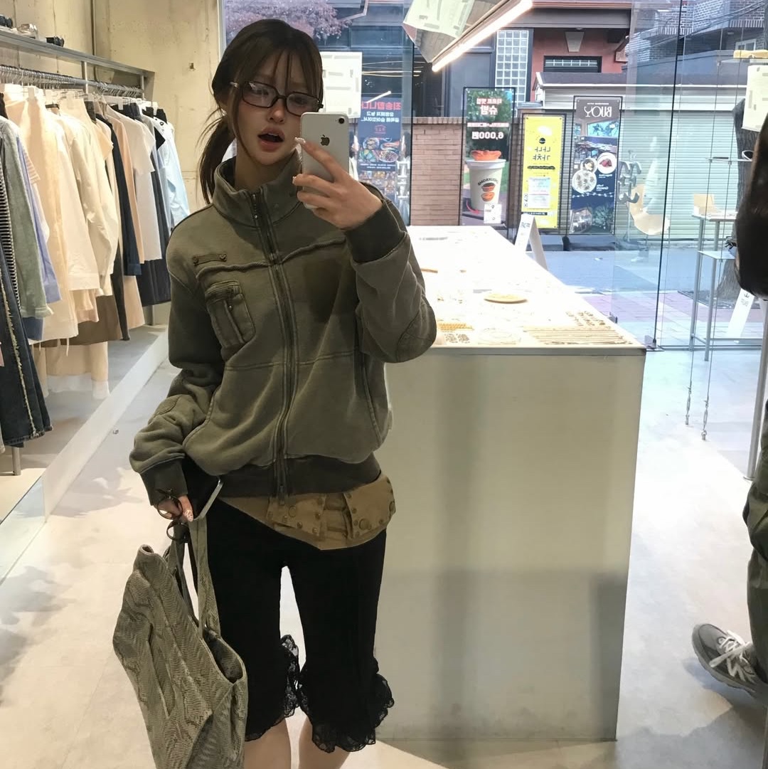 MAINBOOTH Field Combat Jacket KHAKI 착용 스타일 - 10