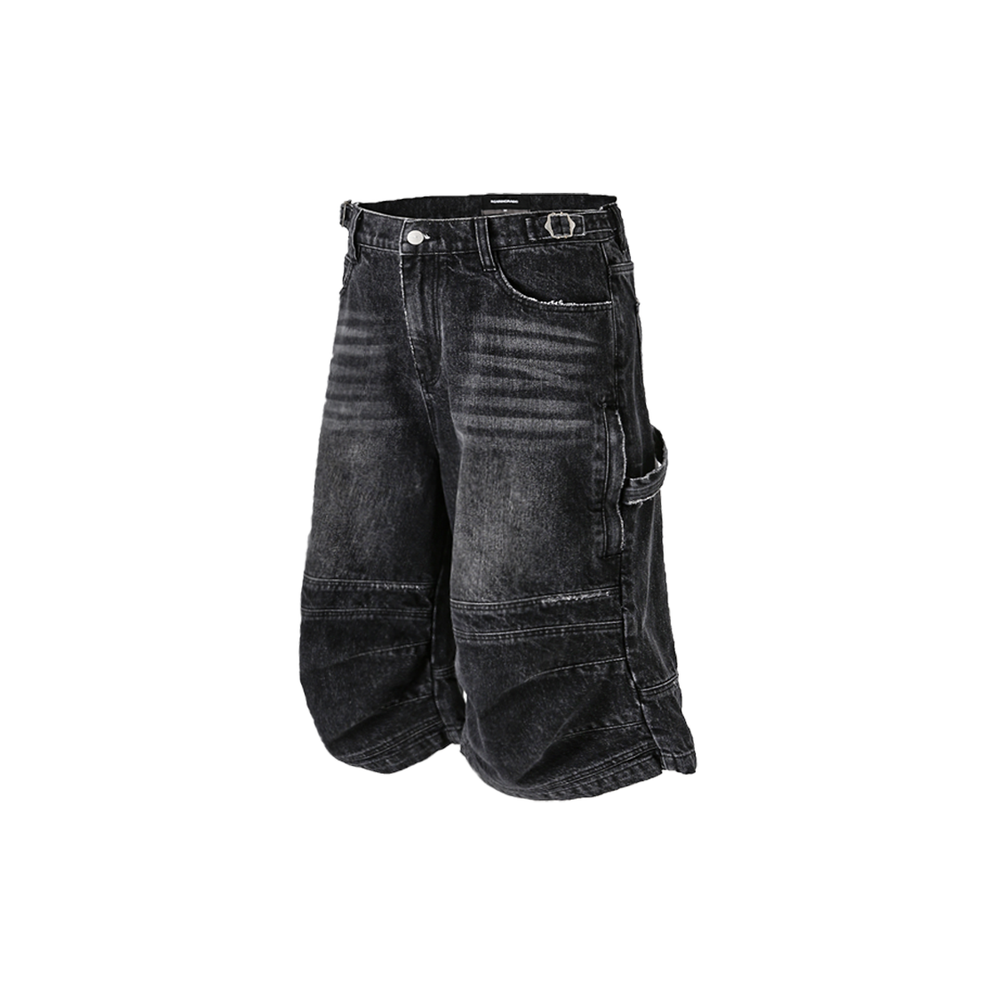 로어링라드 카펜터 버뮤다 데님 팬츠 블랙(ROARINGRAD Carpenter Bermuda Denim Pants Black)