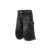 ROARINGRAD Carpenter Bermuda Denim Pants Black