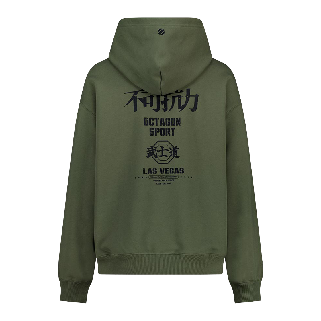 U2HDW1309KH UFC SPORT Undeniable Force III Oversized Fit Hoodie Khaki