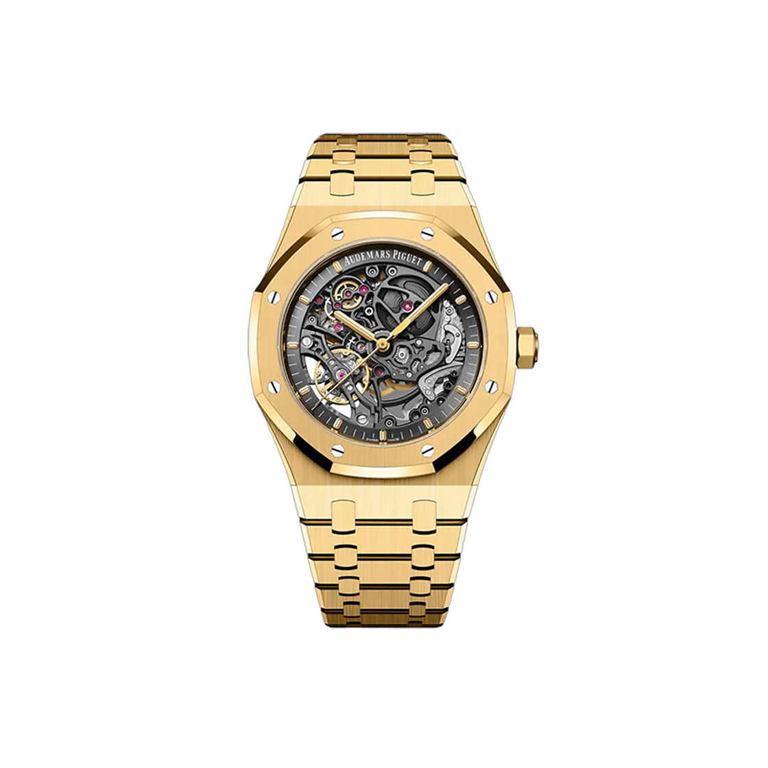 오데마피게 로얄오크 더블 밸런스 휠 오픈워크 41-15407BA 스켈레톤 바 NO.7735(Audemars Piguet Royal Oak Double Balance Wheel Openwork 15407BA Skeleton Bar NO.7735) - 1