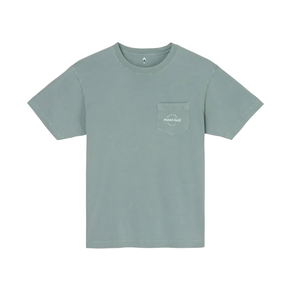 2104796 Montbell Washed Out Cotton T-Shirt Light Gray