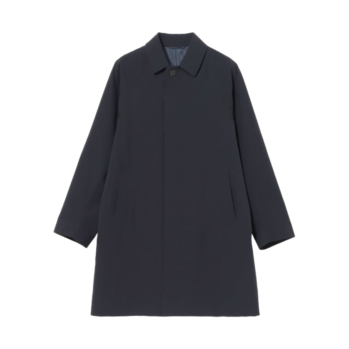 빔즈 하트 탑 노치 워터 리펠런트 워셔블 스탠드 칼라 코트 네이비(Beams Heart Top Notch Water Repellent Washable Stand Collar Coat Navy) - 1