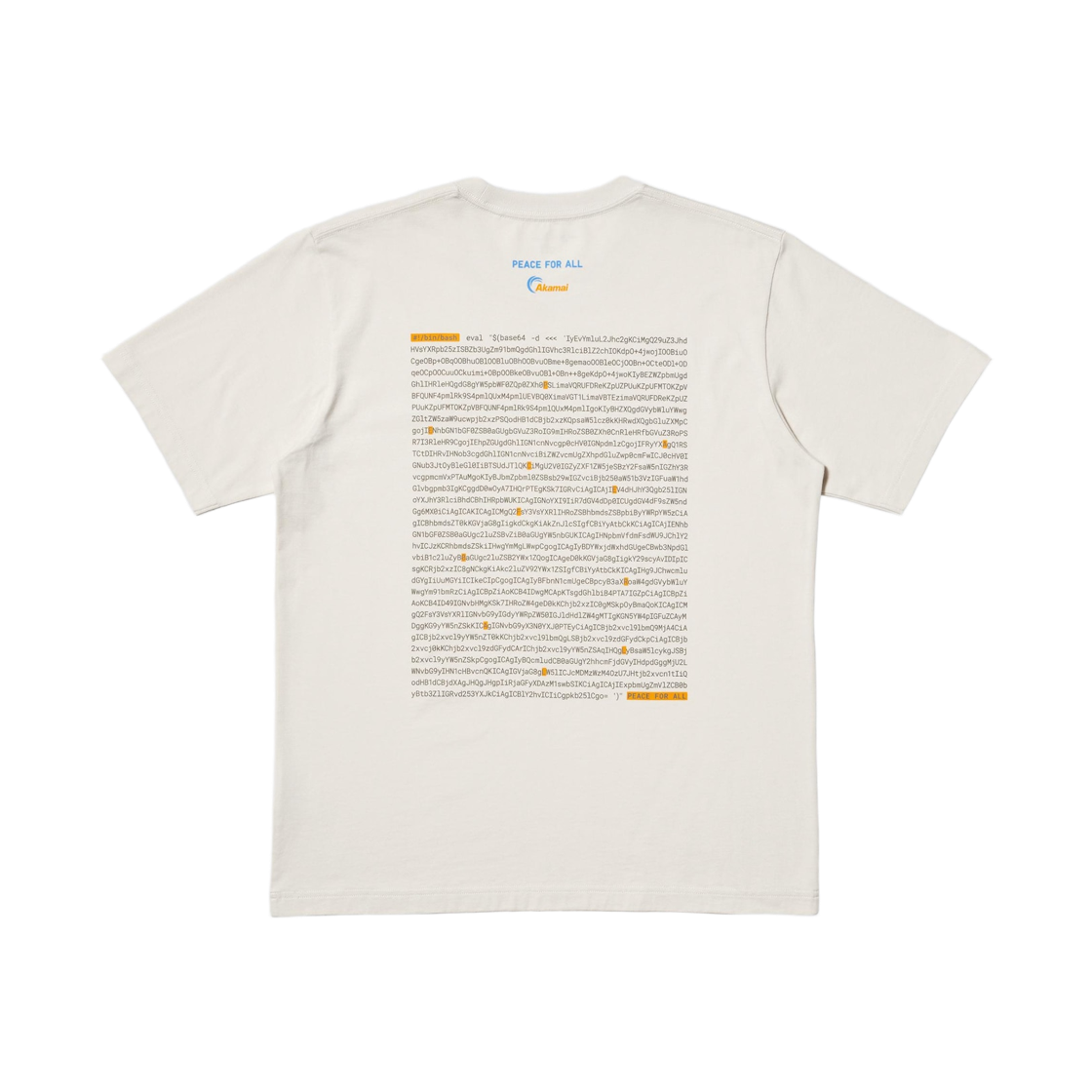 유니클로 x 아카마이 테크놀로지 피스 포 올 그래픽 티셔츠 내츄럴(Uniqlo x Akamai Technologies Peace For All Graphic T-Shirt Natural) - 2