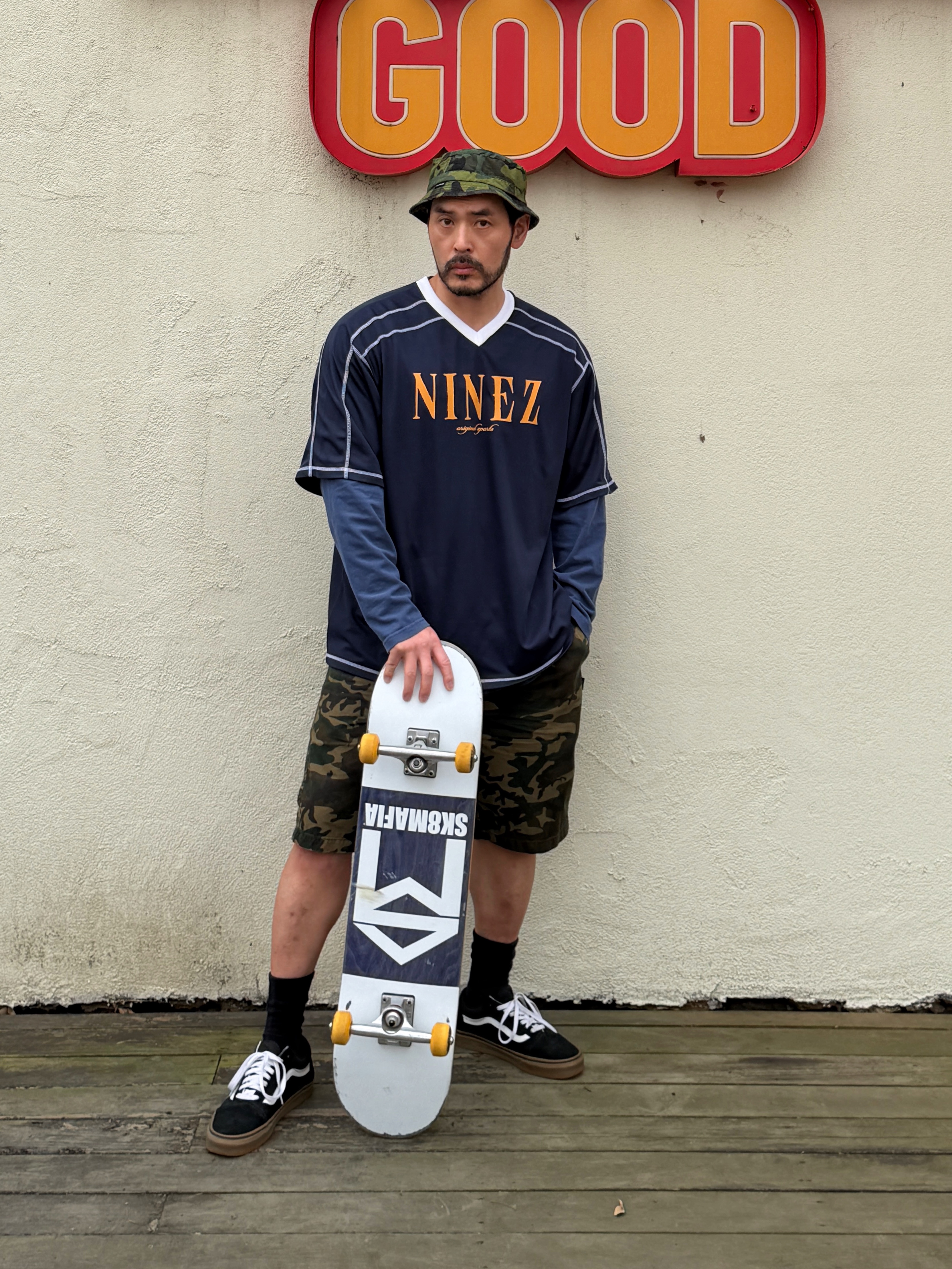 Vans Old Skool Black Gum 착용 스타일 - 1