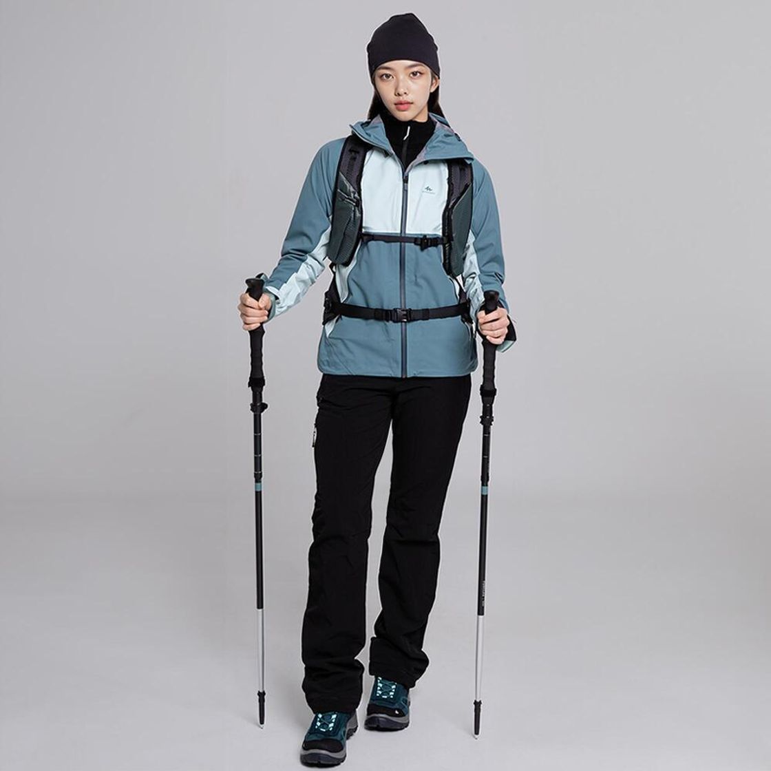 데카트론 여성 등산 방한발수 바지 SH500 벤틸레이션 적용 블랙(DECATHLON Women's Warm Water-Repellent Hiking Trousers SH500 Ventilation Black) - 2