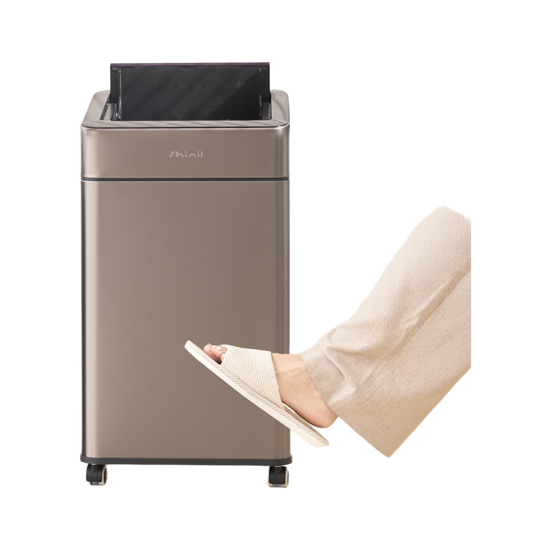 신일 스마트 원터치 센서 휴지통 킥모션 30L 살균 냄새차단 자동쓰레기통(SHINIL 30L Sensor Trash Can with Automatic Lid, Hands-Free Kitchen Bin)