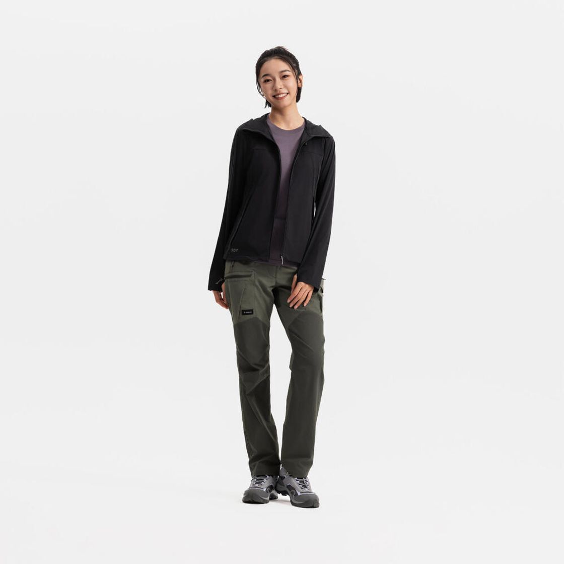 데카트론 여성 백패킹 바지 MT500 애쉬 카키 브라운(DECATHLON Women's Backpacking Pants MT500 Ash Khaki Brown) - 7