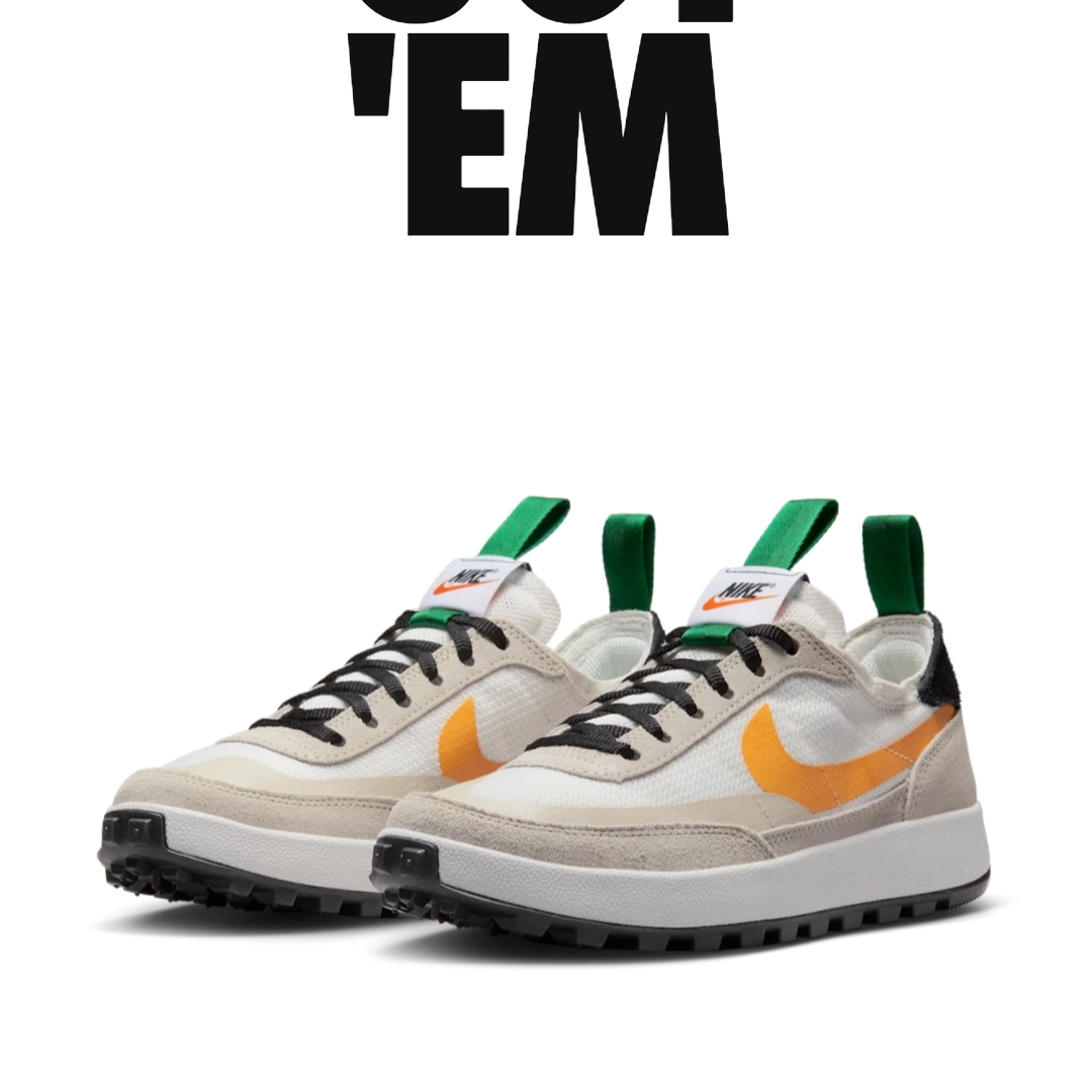 Nike x Tom Sachs General Purpose Shoe Pine Green University Gold 착용 스타일