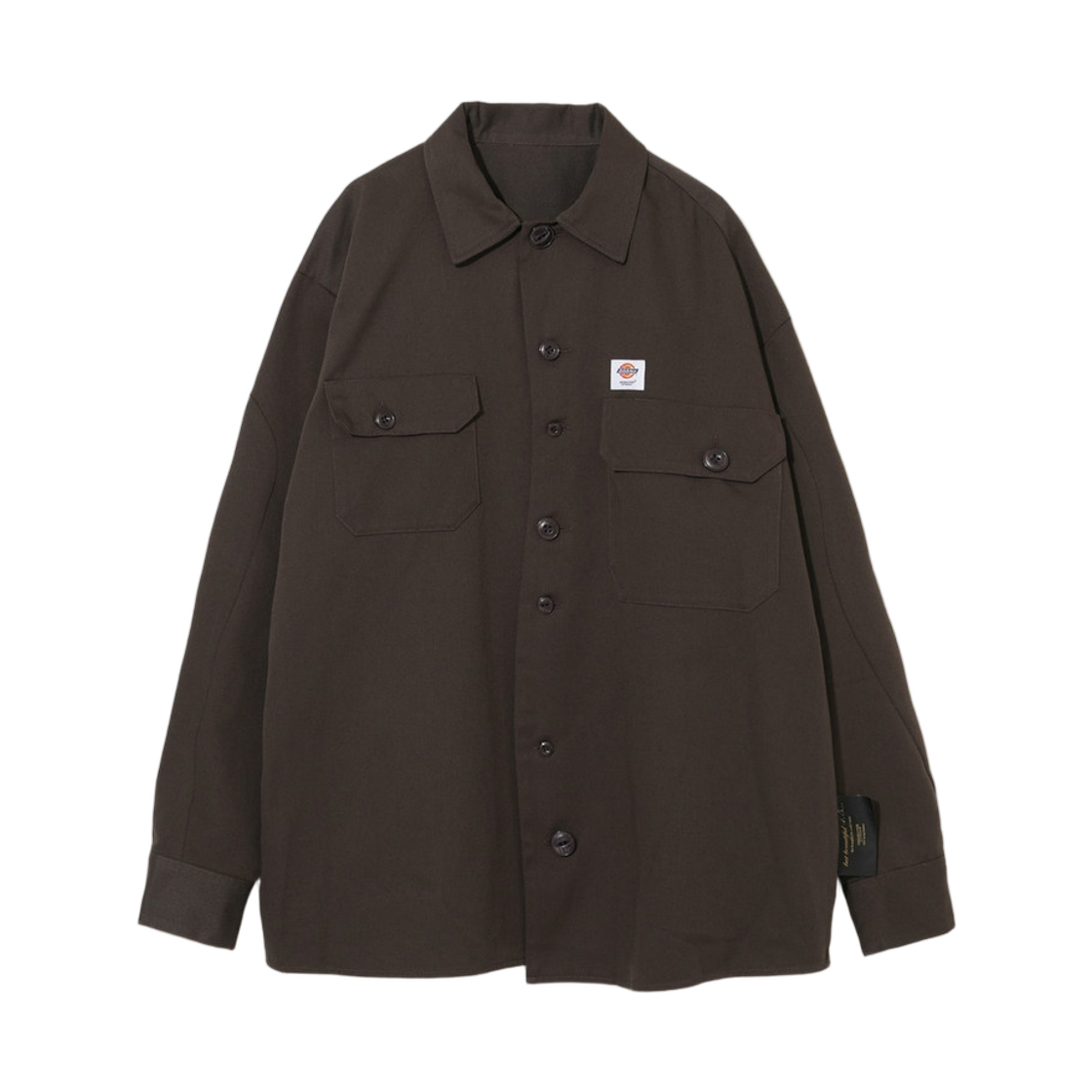 디키즈 x 언더커버 롱슬리브 워크셔츠 다크 브라운(Dickies x Undercover L/S Work Shirt Dark Brown)