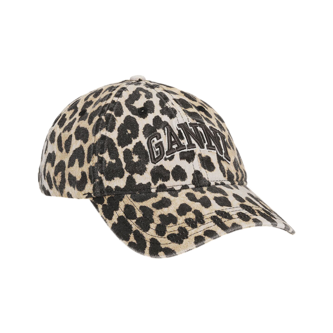 가니 레오파드 캔버스 캡 레오파드(Ganni Leopard Canvas Cap Leopard) - 1